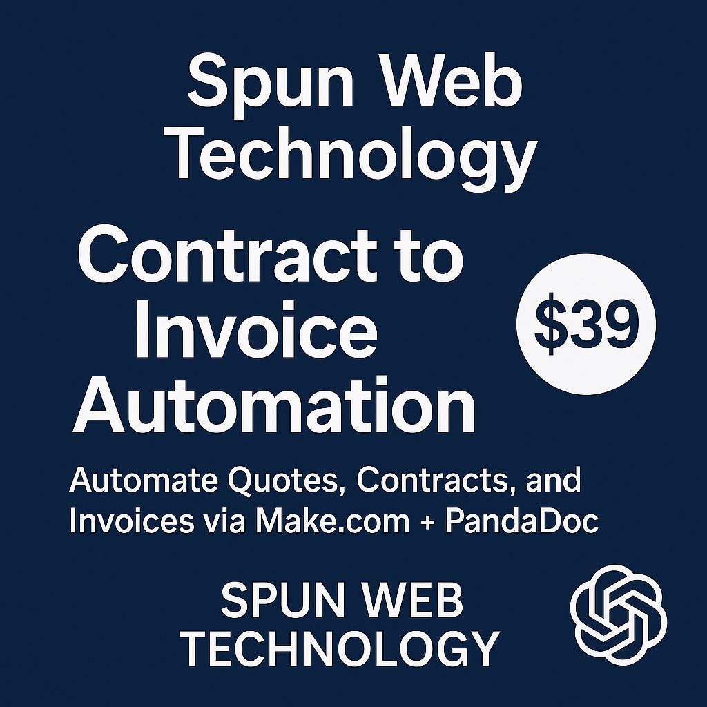 Contract-to-Invoice Automation Blueprint | Make.com + PandaDoc