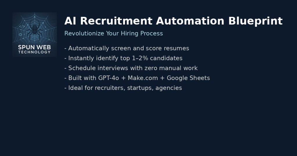 Revolutionize Your Hiring Process with the AI Recruitment Automation Blueprint