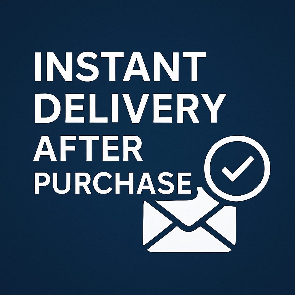 instant delivery after purchase