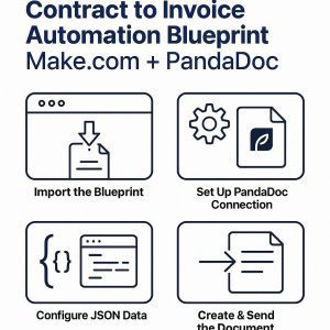 make and pandadoc contract to invoice automation