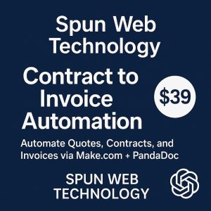 make and pandadoc contract to invoice automation featured