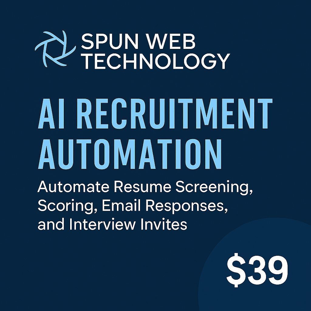 AI Recruitment Automation System – Resume Screening + Interview Workflow