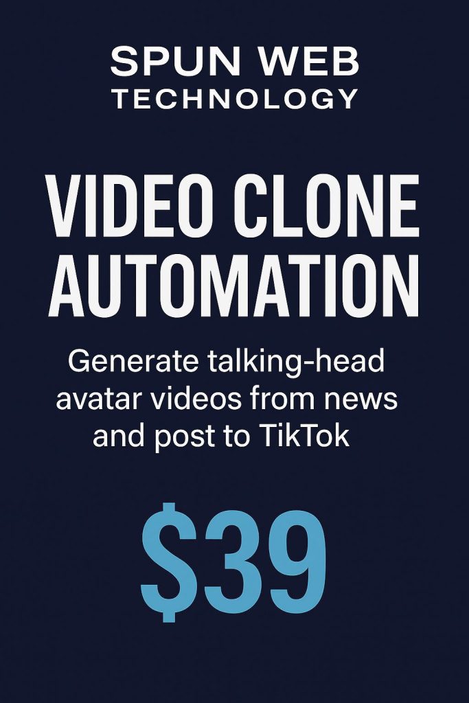 AI Video Clone Blueprint – TikTok Automation with HeyGen + GPT-4o