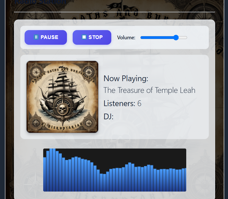 Airwave Audio Player Matrix — Player view