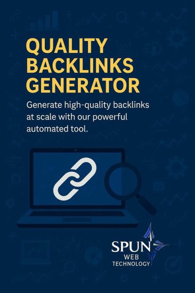quality backlinks generator