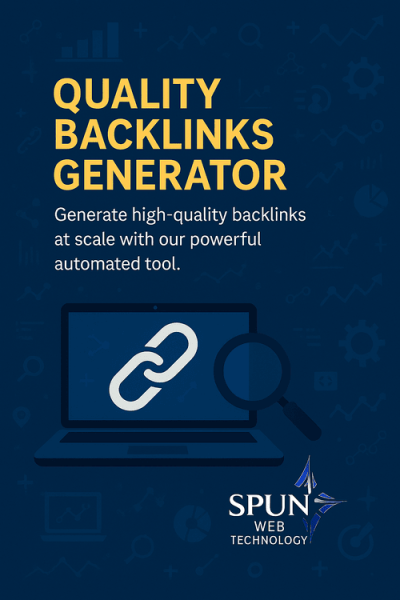 quality backlinks generator