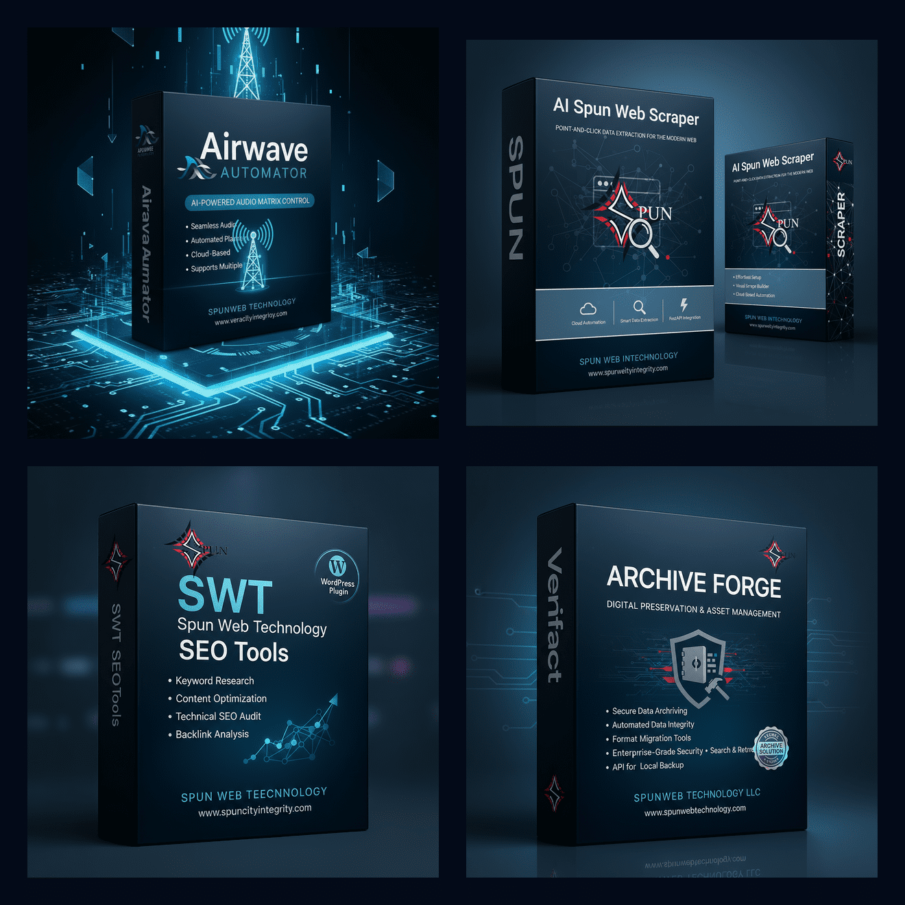 Spun Web Technology Software Suite