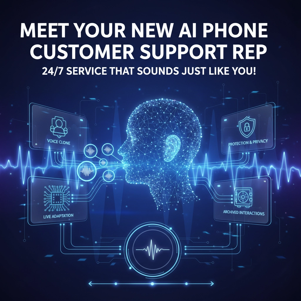 Meet Your New AI Phone Customer Support Rep – 24/7 Service That Sounds Just Like You!