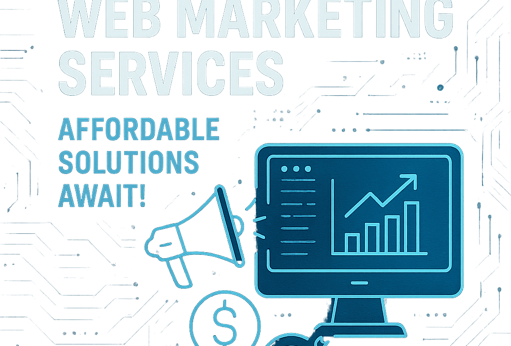 Generate a high-quality, relevant image prompt for an article about: Stunning Web Marketing Services