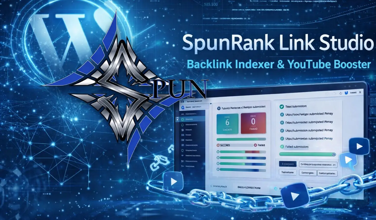 SpunRank Link Studio – WordPress Backlink Indexing & Link Building Automation